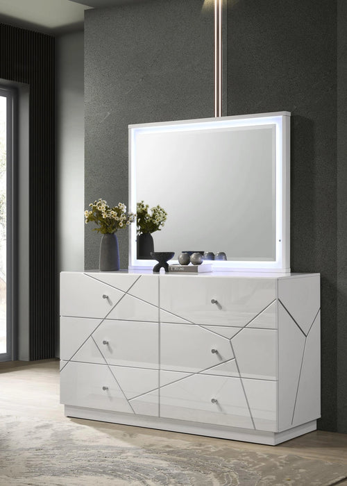 Queen Bed Frame - Dresser - Mirror - Chest - Nightstand
