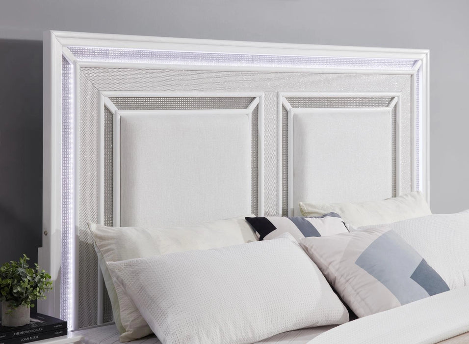 White Led Chest