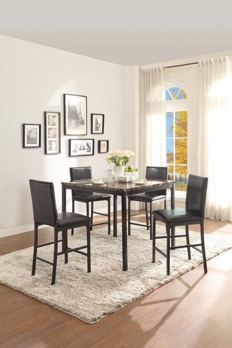 D270 Counter Height Table-4 Chairs