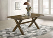 Alston X-shaped Dining Table Knotty Nutmeg image