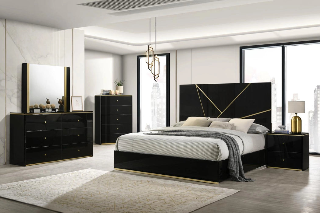 Queen Bed Frame - Dresser - Mirror - Chest - Nightstand