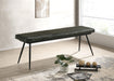 Partridge Cushion Bench Espresso and Black image