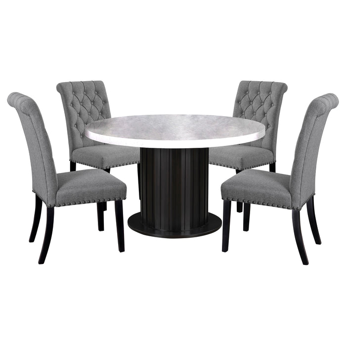 Sherry Rectangular Marble Top Dining Table set