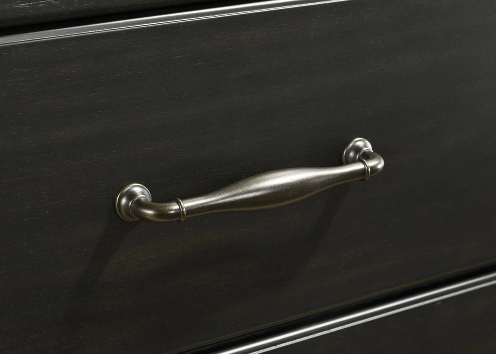 Charcoal Black Queen Bed