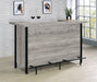 Bellemore Bar Unit with Footrest Grey Driftwood and Black image