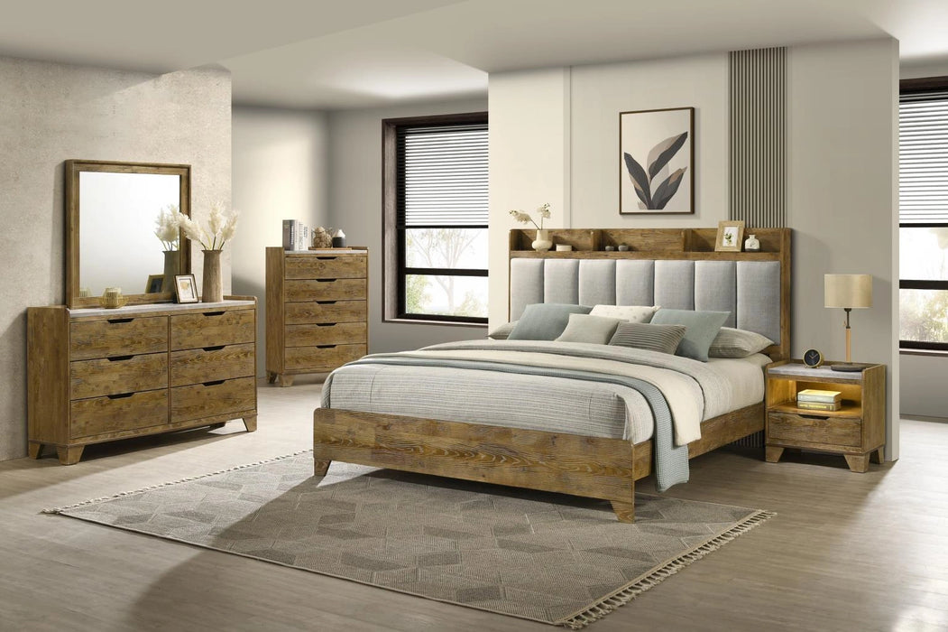 Light Aspen Oak Mirror