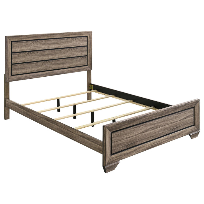 Kauffman California King, E.king, & Queen Panel Bed Washed Taupe - Furniture Citi (Multi Location - MI)