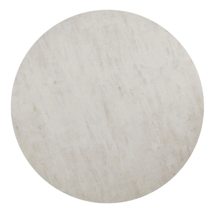 Black/Ivory Melamin Round Dining Table