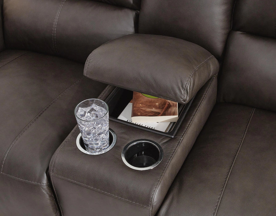 Boxmere Power Reclining Loveseat with Console