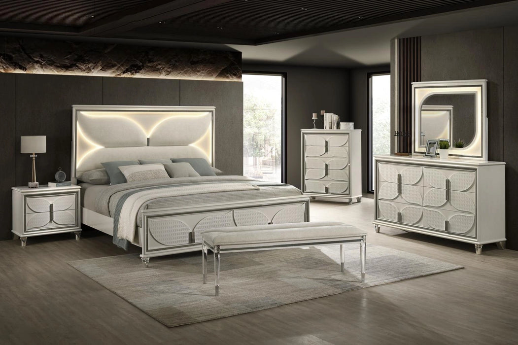 Queen Bed Frame - Dresser - Mirror - Chest - Nightstand