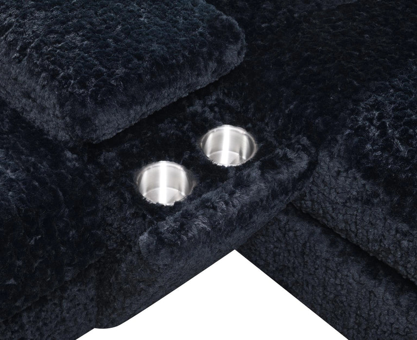 Black Corduroy Loveseat