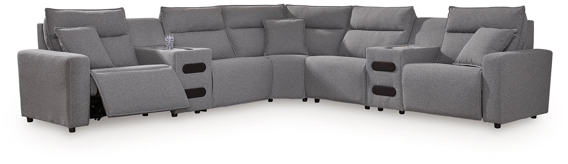 Modmax II Power Reclining Sectional with Audio Consoles - Furniture Citi (Multi Location - MI)