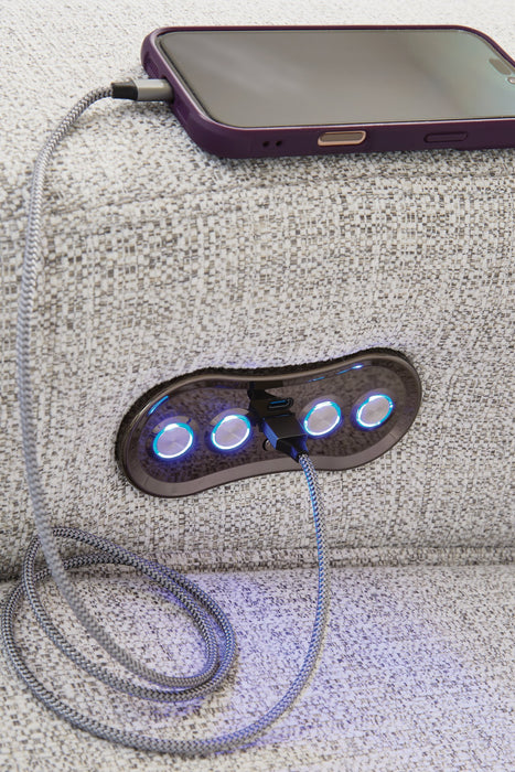 Modmax II Power Reclining Sectional with Audio Consoles - Furniture Citi (Multi Location - MI)