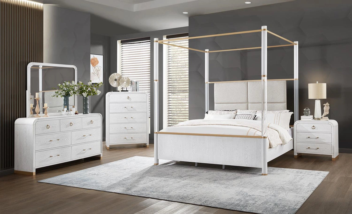 Queen Bed Frame - Dresser - Mirror - Chest - Nightstand