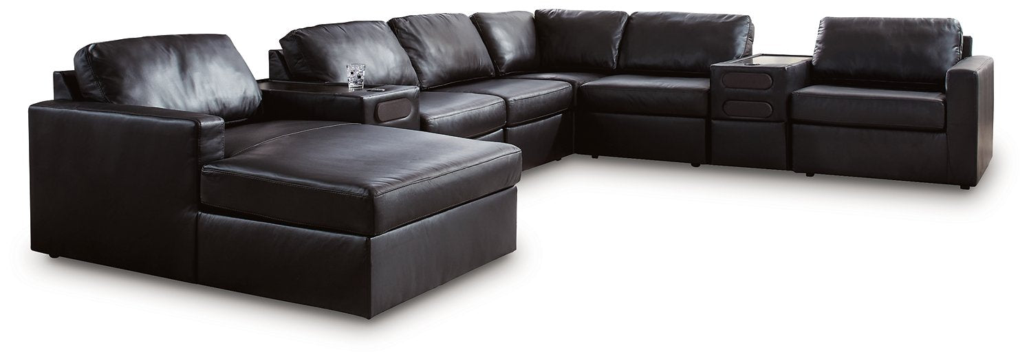 Modmax II Sectional with Chaise and Audio Consoles - Furniture Citi (Multi Location - MI)