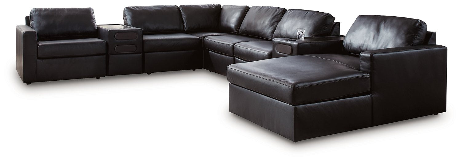 Modmax II Sectional with Chaise and Audio Consoles - Furniture Citi (Multi Location - MI)