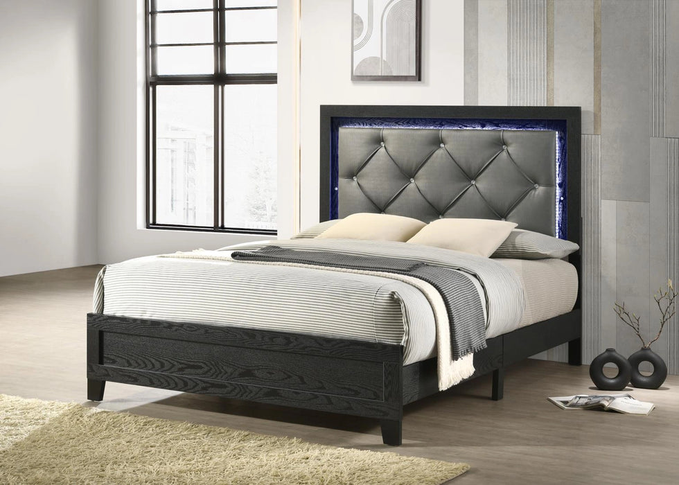 Black Led King Bed