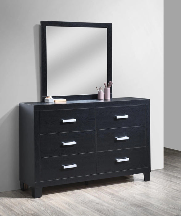Twin Bed-Dresser-Mirror