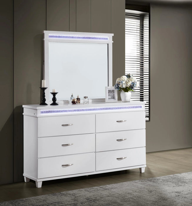 Queen Bed Frame - Dresser - Mirror - Chest - Nightstand
