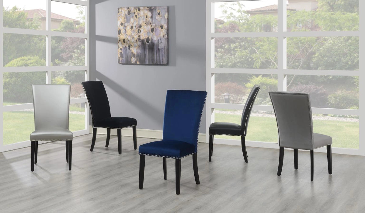 Blue Velvet Dining Chair (Price Per Chair/Moq 2)