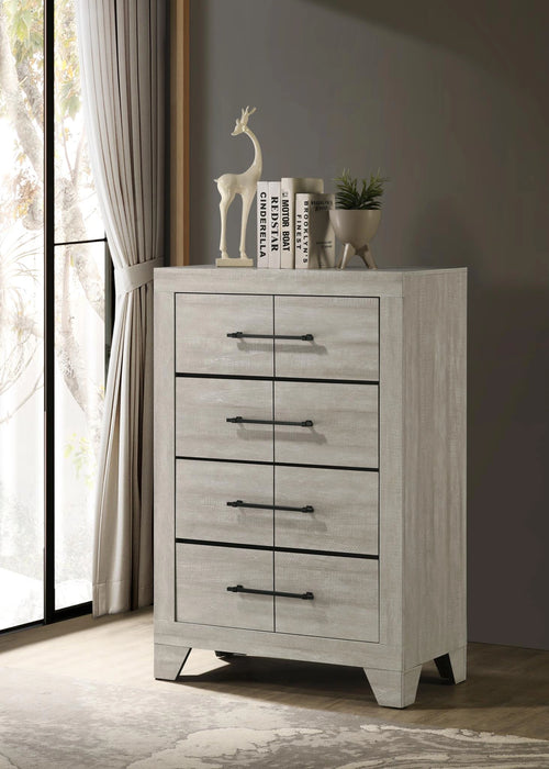 Dusty Gray Oak King Bed