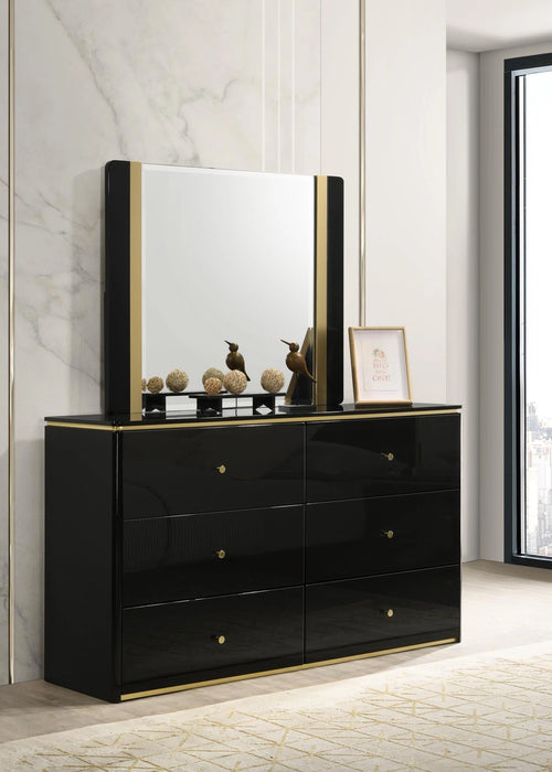 King Bed Frame - Dresser - Mirror - Chest - Nightstand