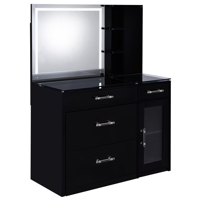 Flora Makeup Vanity Table with LED Mirror and Stool