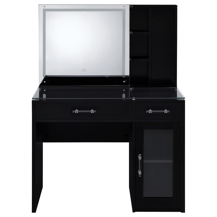 Flora Makeup Vanity Table with LED Mirror and Stool