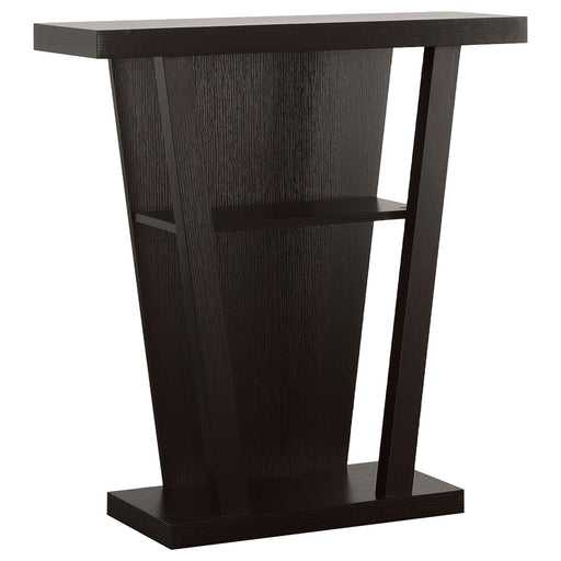 Evanna 2-shelf Console Table Cappuccino image