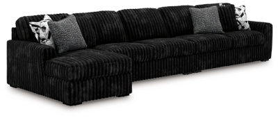 Midnight-Madness Sectional with Chaise - Furniture Citi (Multi Location - MI)