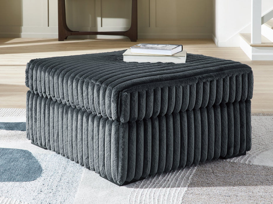 Midnight-Madness Oversized Accent Ottoman - Furniture Citi (Multi Location - MI)