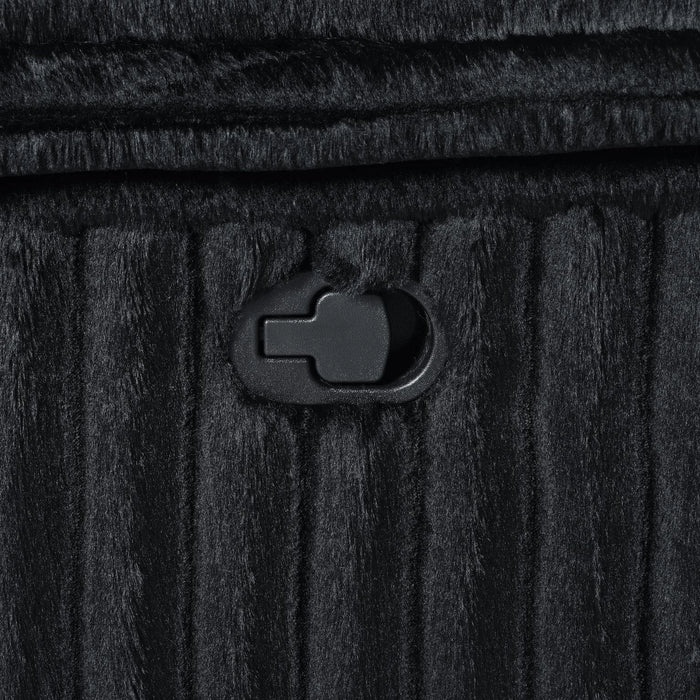 Black Corduroy Motion Loveseat
