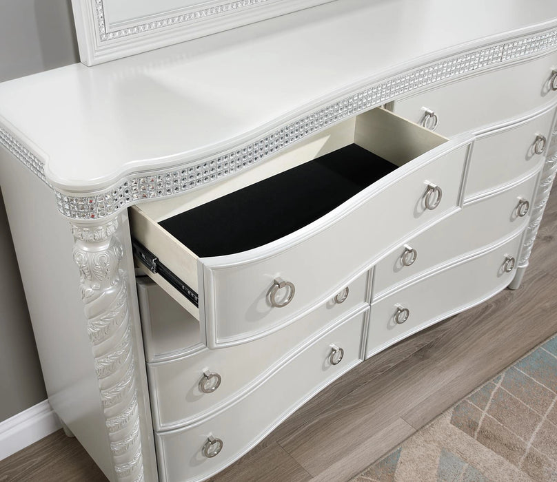 King Bed Frame - Dresser - Mirror - Chest - Nightstand