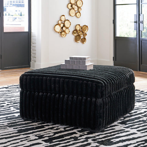 Midnight-Madness Oversized Accent Ottoman - Furniture Citi (Multi Location - MI)