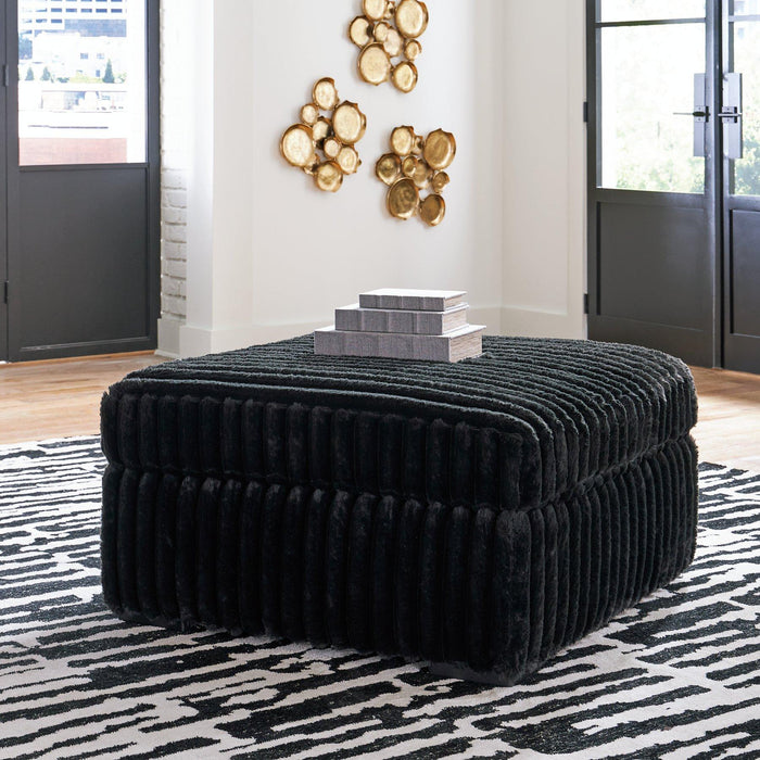 Midnight-Madness Oversized Accent Ottoman - Furniture Citi (Multi Location - MI)
