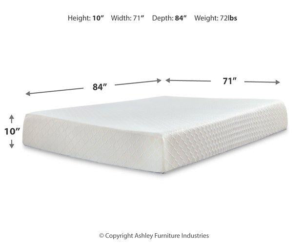 10 Inch Chime Memory Foam Mattress Set - Furniture Citi (Multi Location - MI)