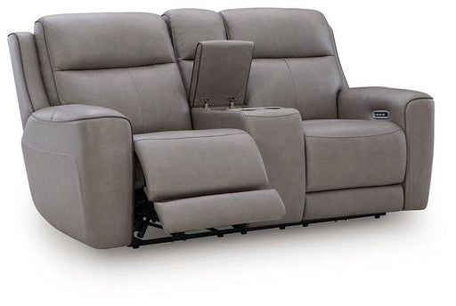 5Z-Comfort Power Reclining Loveseat with Console - Furniture Citi (Multi Location - MI)