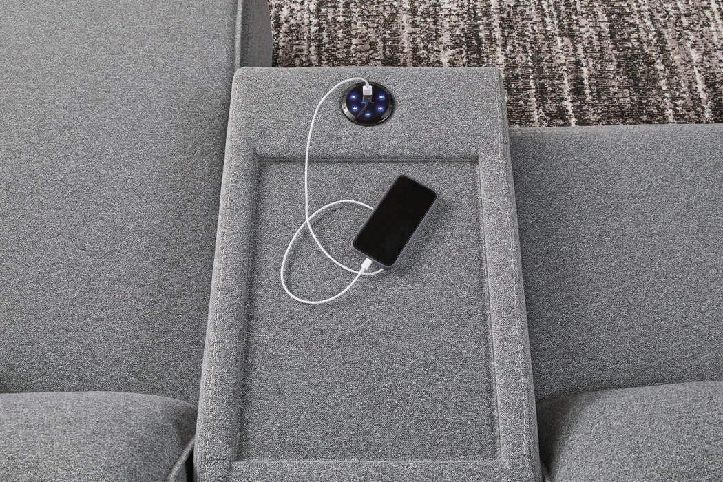 Modmax Reclining Sectional with Console - Furniture Citi (Multi Location - MI)