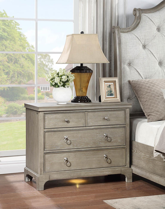 B022 Gray Nightstand