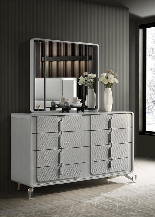 King Bed Frame - Dresser - Mirror - Chest - Nightstand