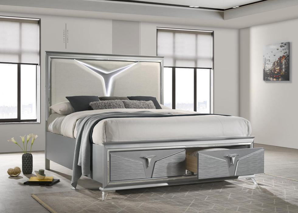 B024 Olive Silver Bed - Furniture Citi (Multi Location - MI)