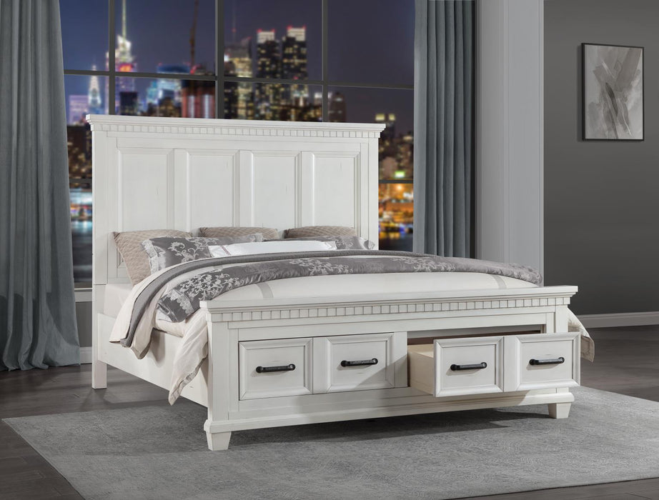 B078 White Bed - Furniture Citi (Multi Location - MI)
