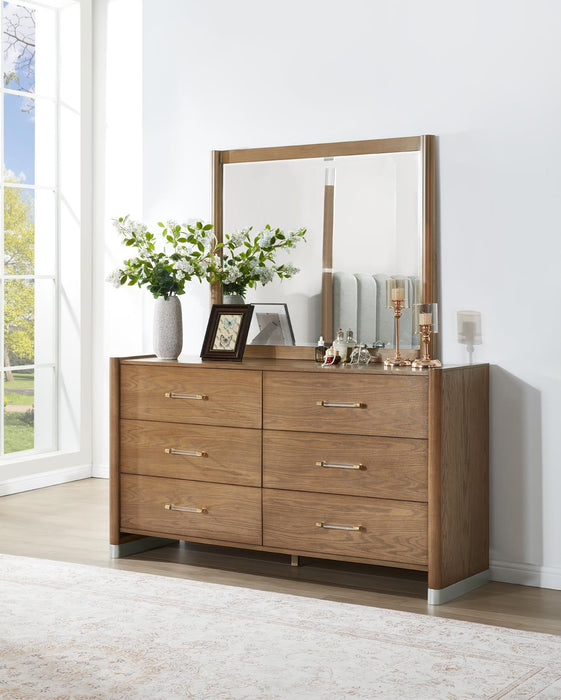 Queen Bed-Dresser-Mirror