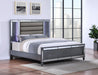 B223 Charcoal Gloss Bed With Led Light - Furniture Citi (Multi Location - MI)