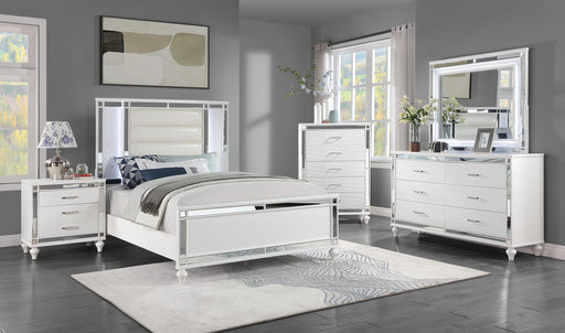 B224 New White Bed Frame-Dresser-Mirror-Chest-Nightstand - Furniture Citi (Multi Location - MI)