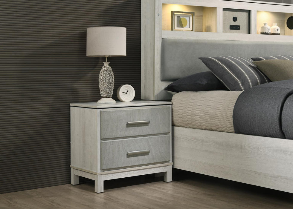 B261 Light Beige-Dove Gray Nightstand
