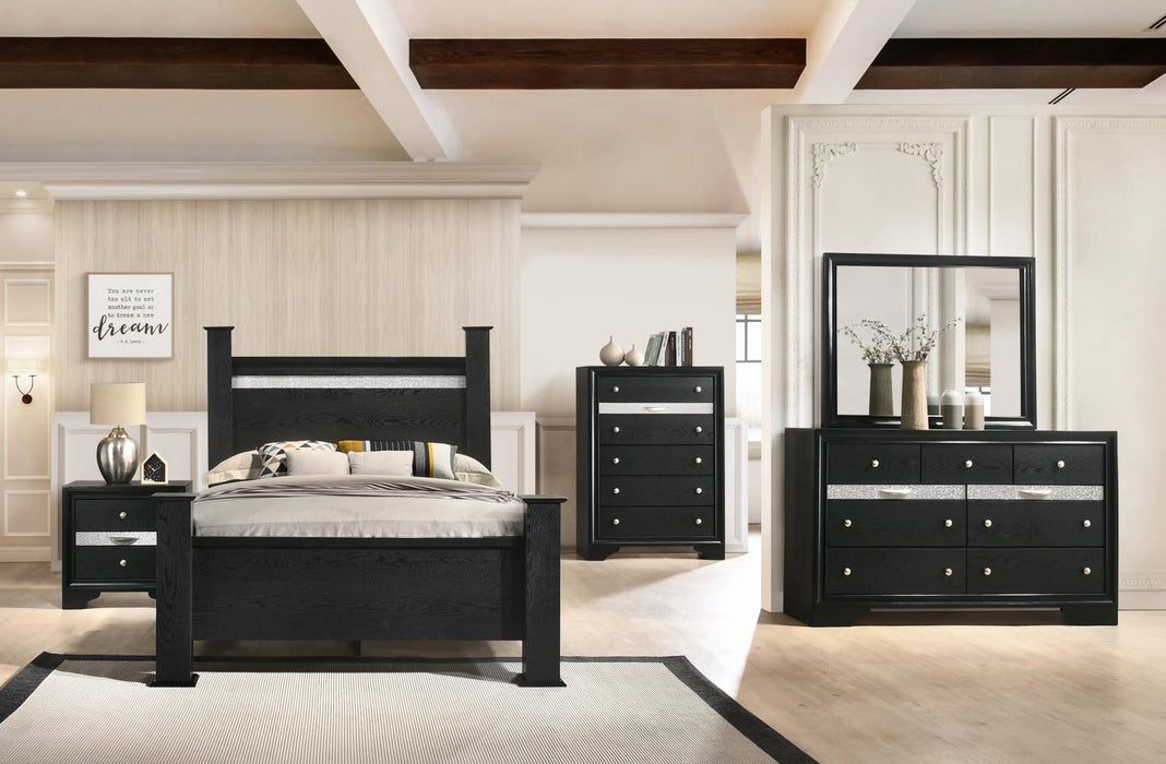 B340 King Bed-Dresser-Mirror