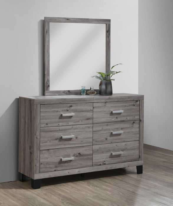 Queen Bed-Dresser-Mirror