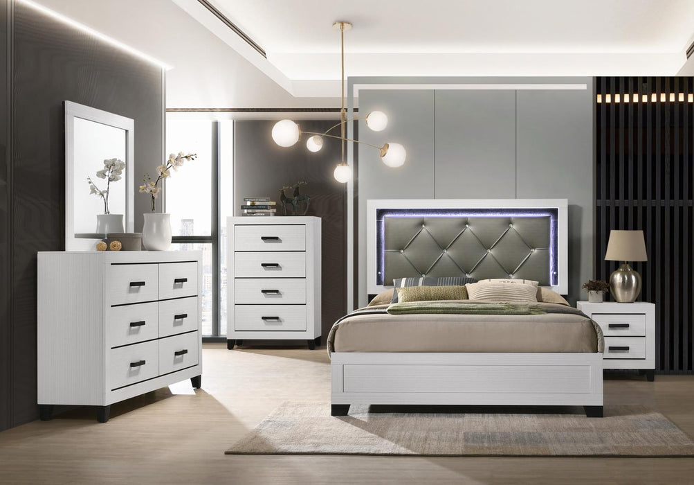 B378 Twin Bed-Dresser-Mirror