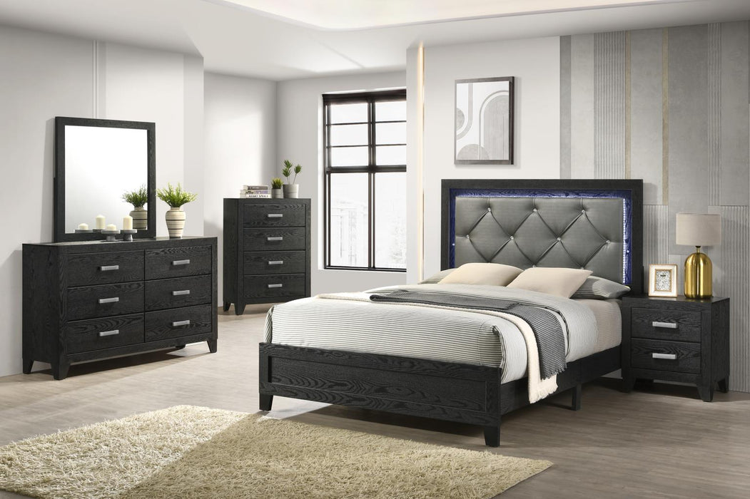 King Bed-Dresser-Mirror